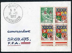Lettre Commandant Schmitt 54- Mendez- Mostaganem